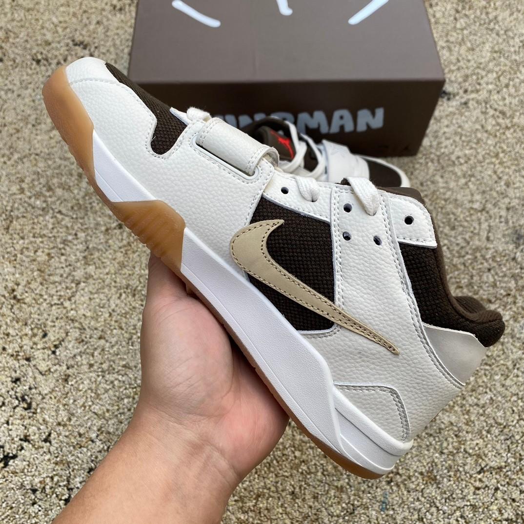 Travis Scott x Jordan Executive The Check Sneaker    fz8117-100 - DopestKickz