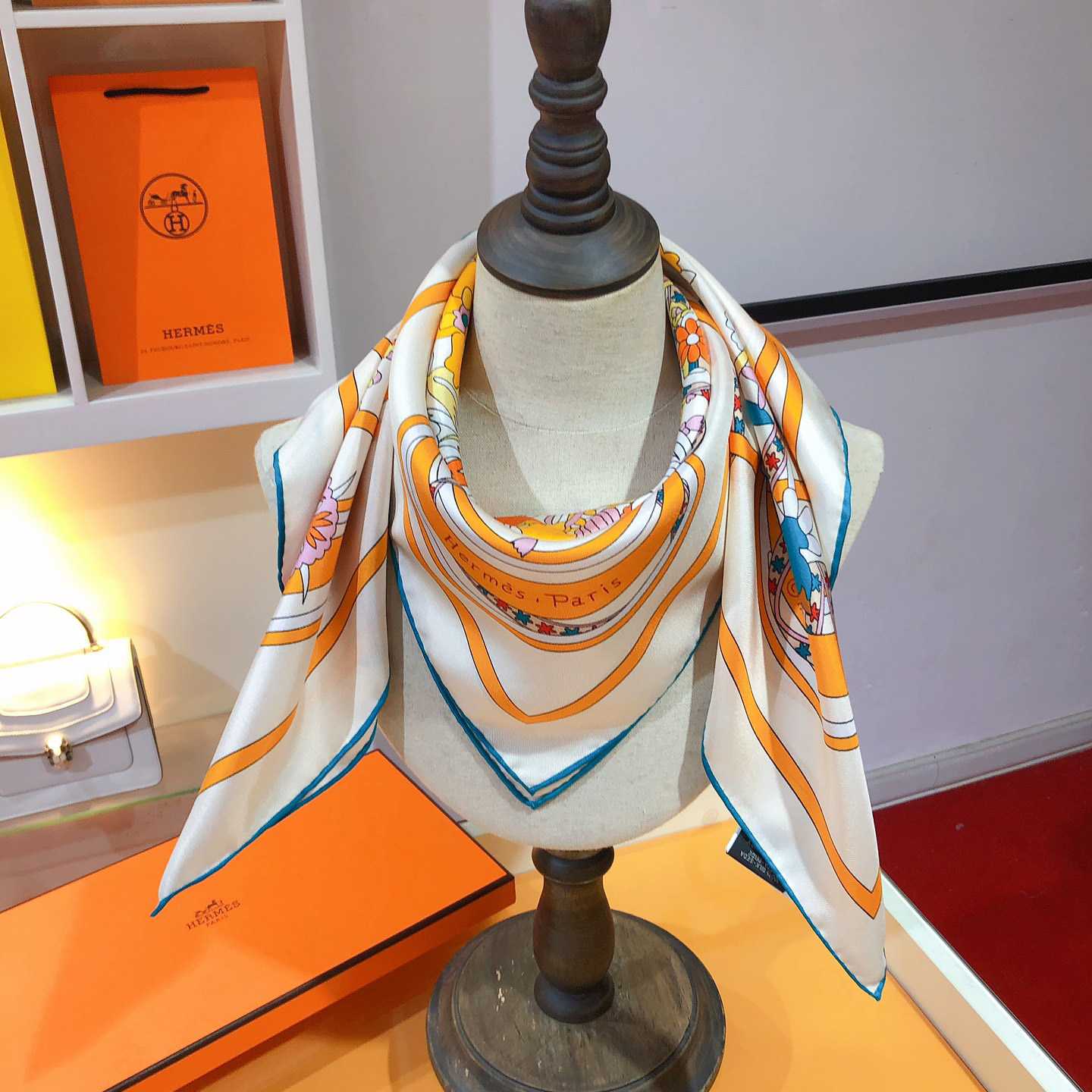 Hermes La Danse Du Printemps Scarf   90cm - DopestKickz