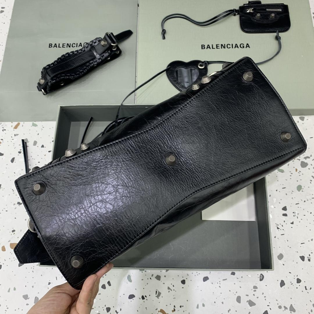 Balenciaga Neo Cagole City Handbag In Black  - DopestKickz