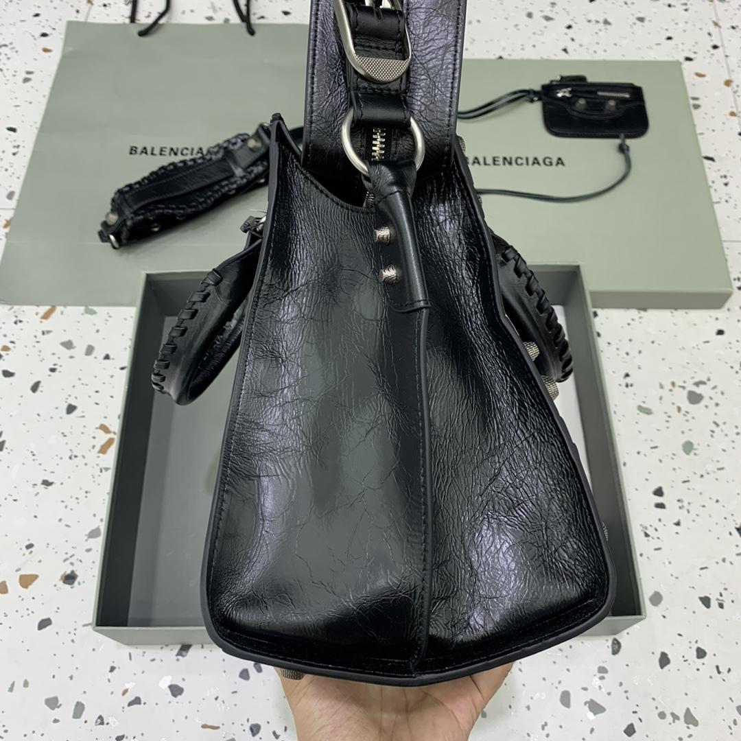 Balenciaga Neo Cagole City Handbag In Black  - DopestKickz