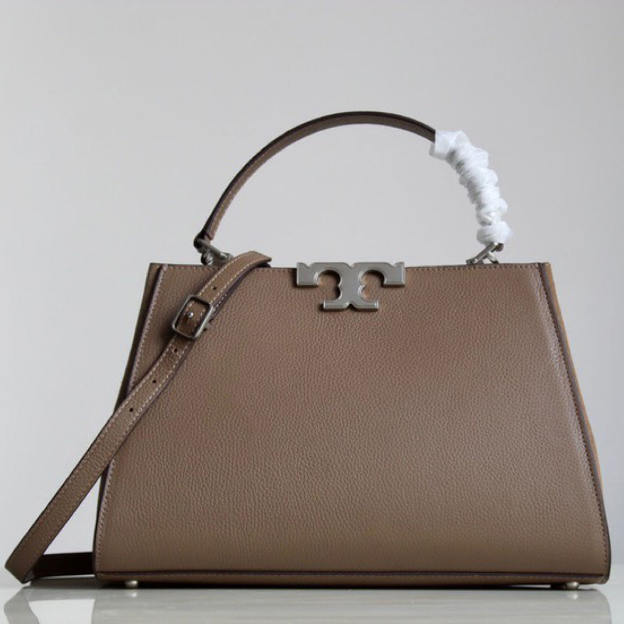 ToryBurch Eleanor Pebbled Satchel   32-2.8-21cm - DopestKickz