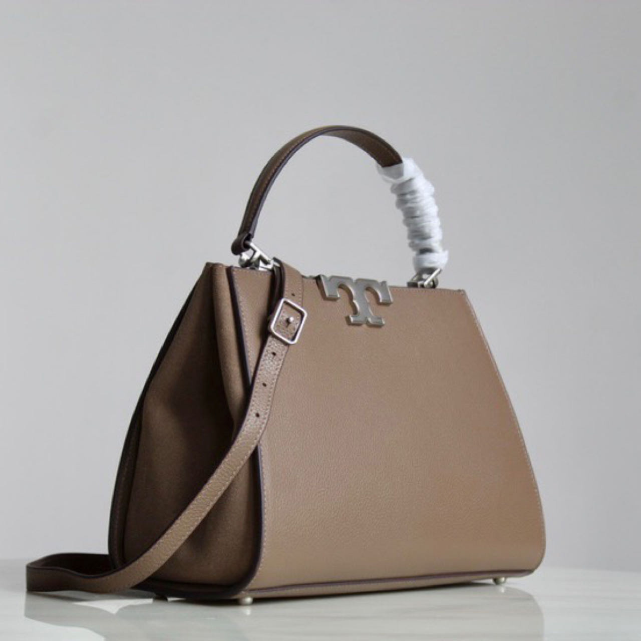ToryBurch Eleanor Pebbled Satchel   32-2.8-21cm - DopestKickz