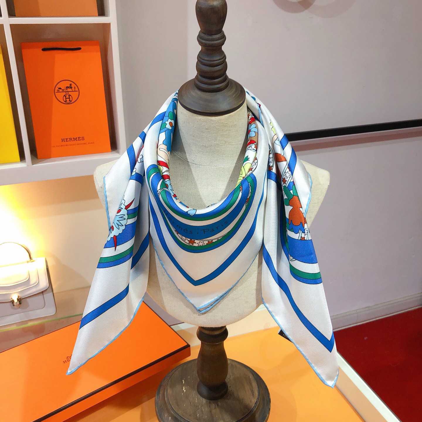 Hermes La Danse Du Printemps Scarf   90cm - DopestKickz