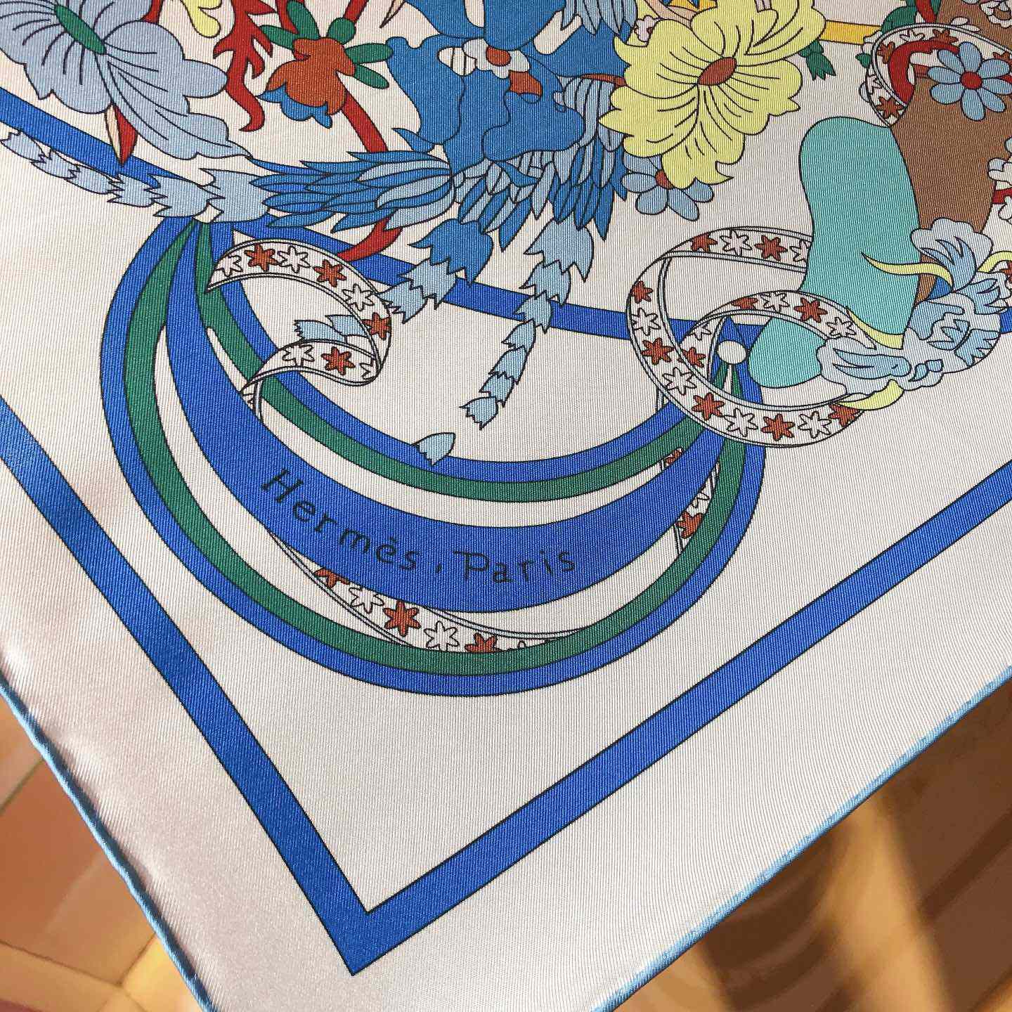 Hermes La Danse Du Printemps Scarf   90cm - DopestKickz
