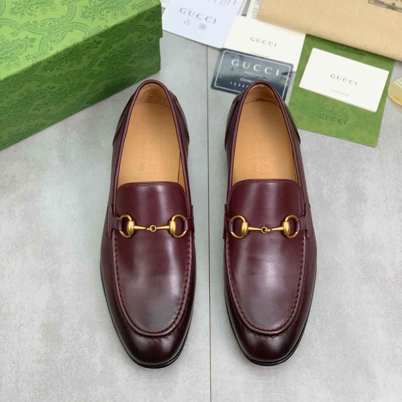 Gucci Jordaan Leather Loafer - DopestKickz