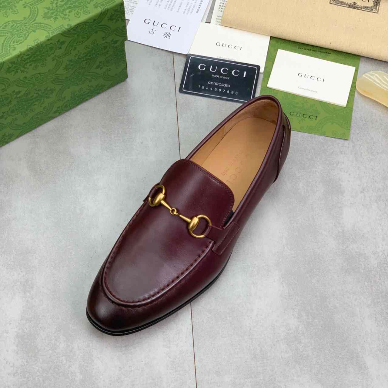 Gucci Jordaan Leather Loafer - DopestKickz