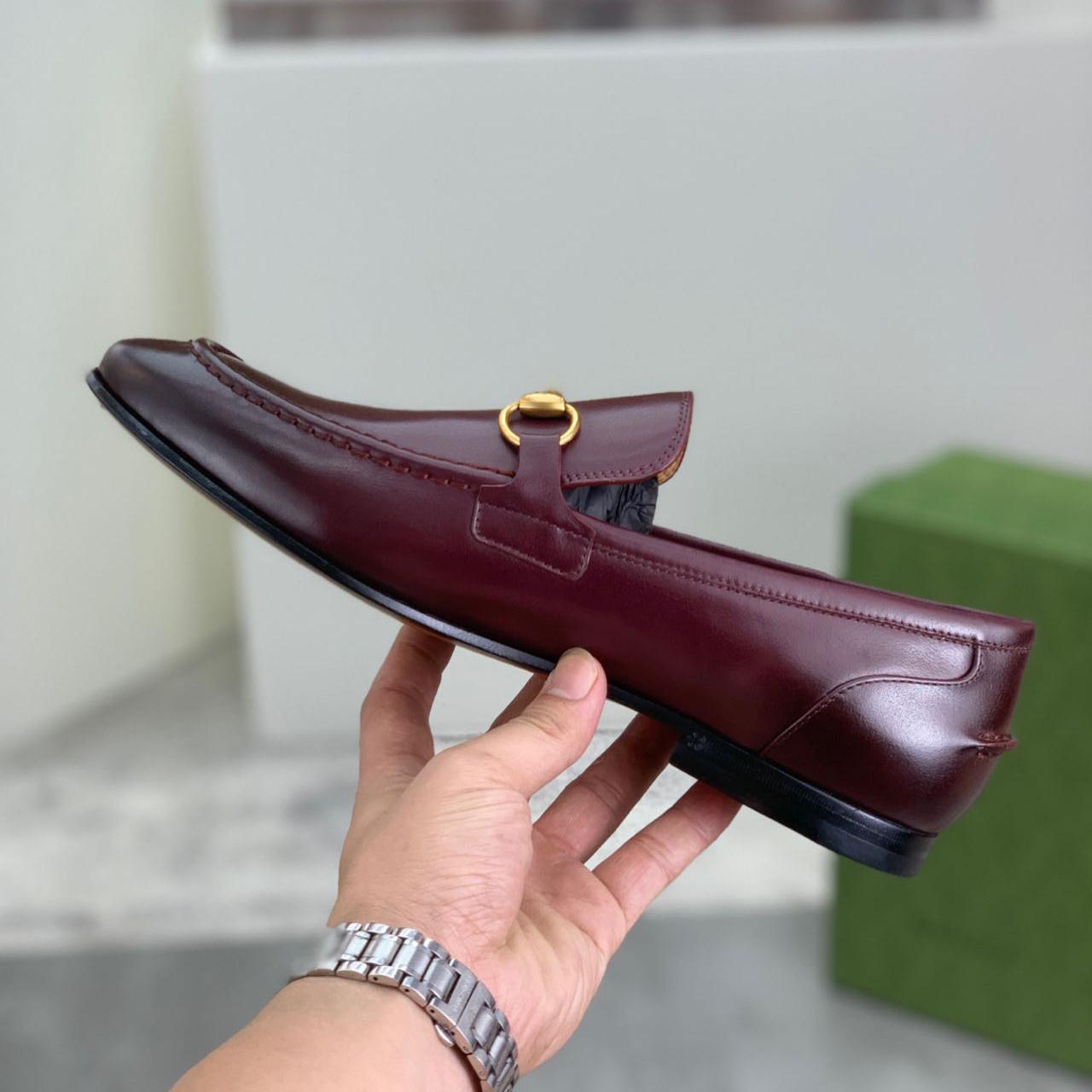Gucci Jordaan Leather Loafer - DopestKickz
