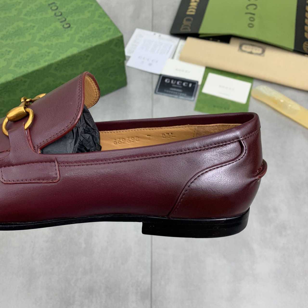 Gucci Jordaan Leather Loafer - DopestKickz