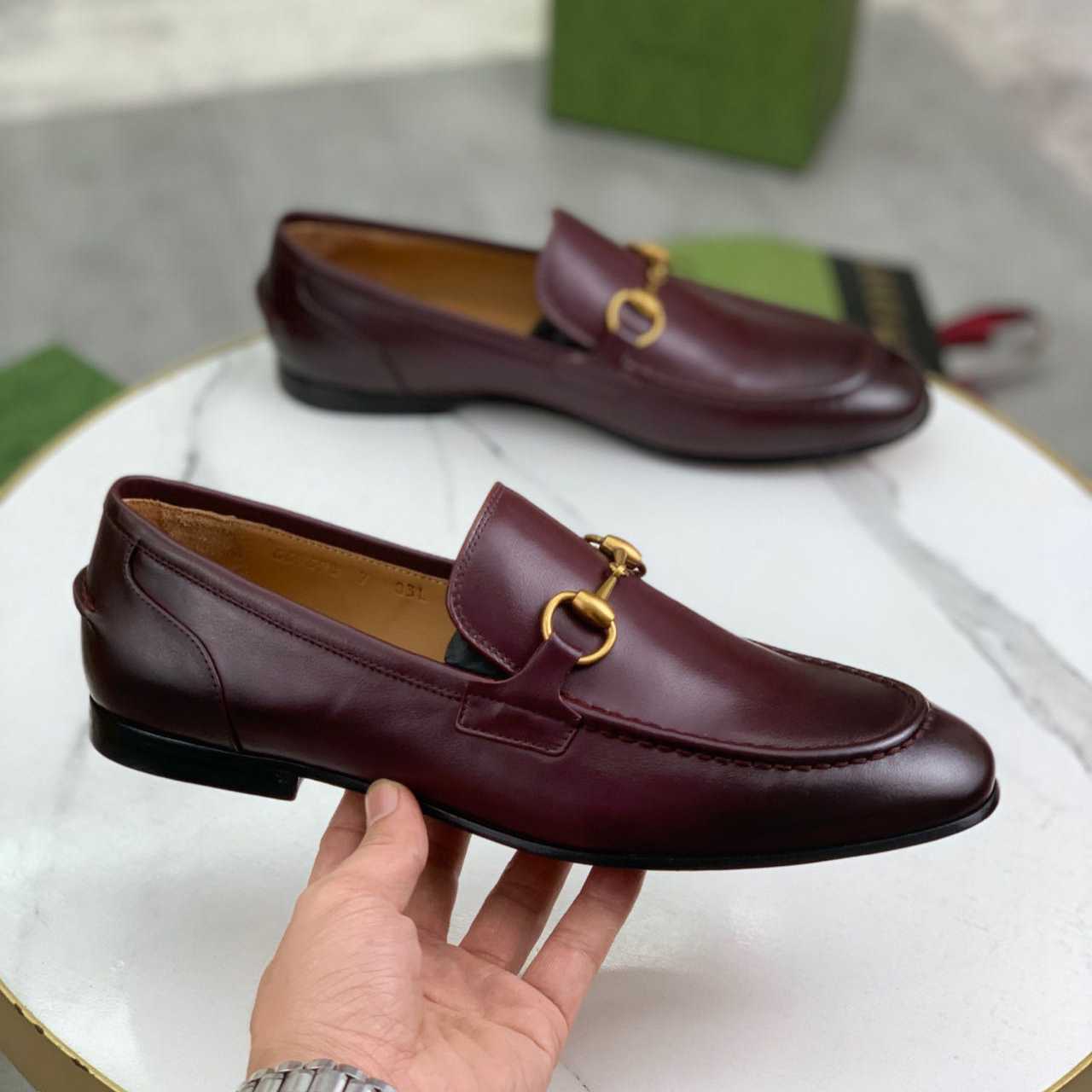 Gucci Jordaan Leather Loafer - DopestKickz