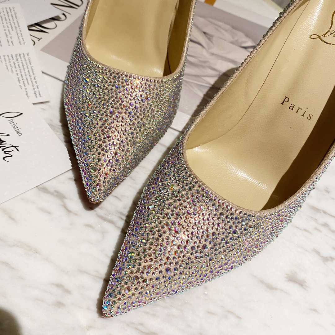 Christian Louboutin Kate Strass 100 mm Pumps - DopestKickz