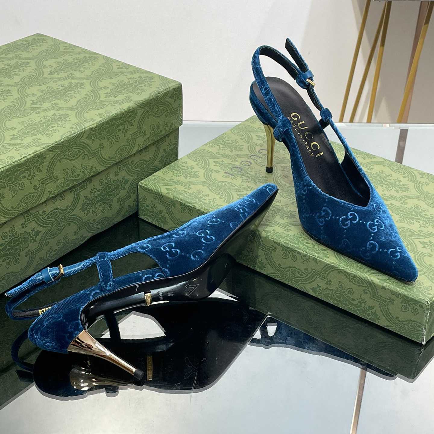 Gucci Women's GG Slingback Pump - DopestKickz