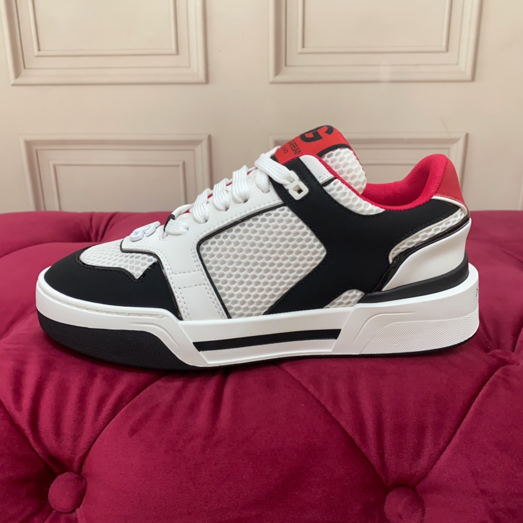 Dolce & Gabbana Mixed-material New Roma Sneakers - DopestKickz