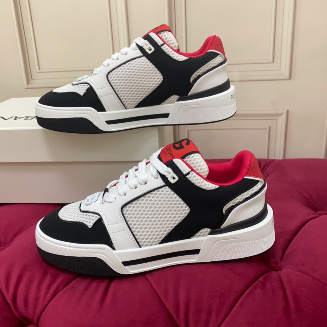 Dolce & Gabbana Mixed-material New Roma Sneakers - DopestKickz