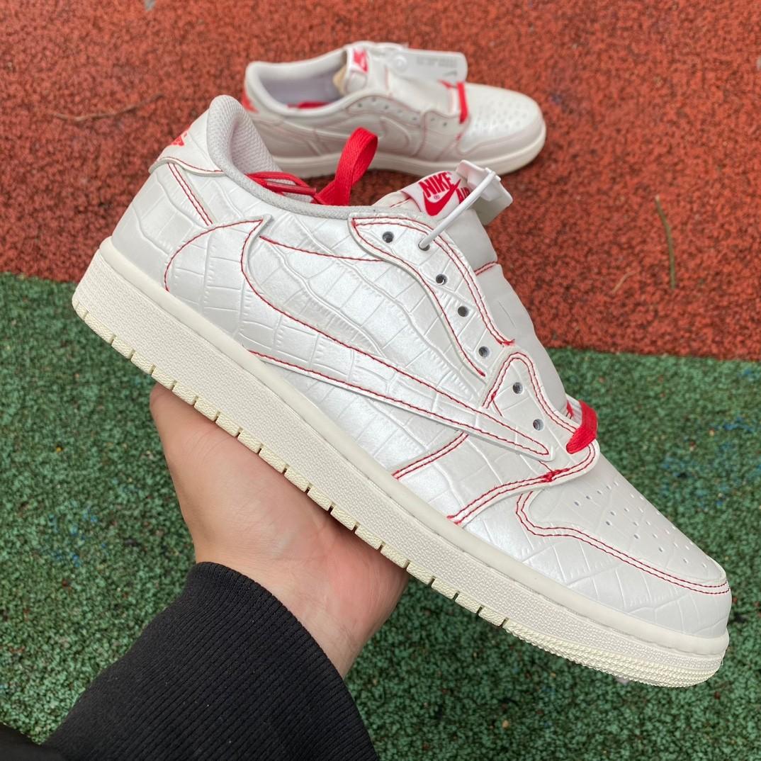 Tracis Scott x Air Jordan 1 Low Golf TS Sneaker      DM7866-601 - DopestKickz