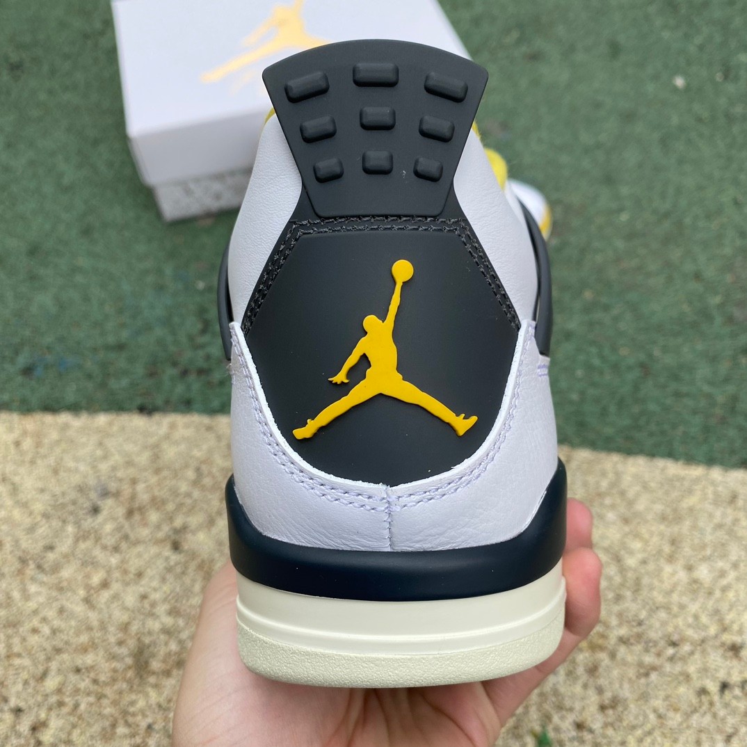 Air Jordan 4 Retro Vivid Sulfur Sneakers     AQ9129-101 - DopestKickz