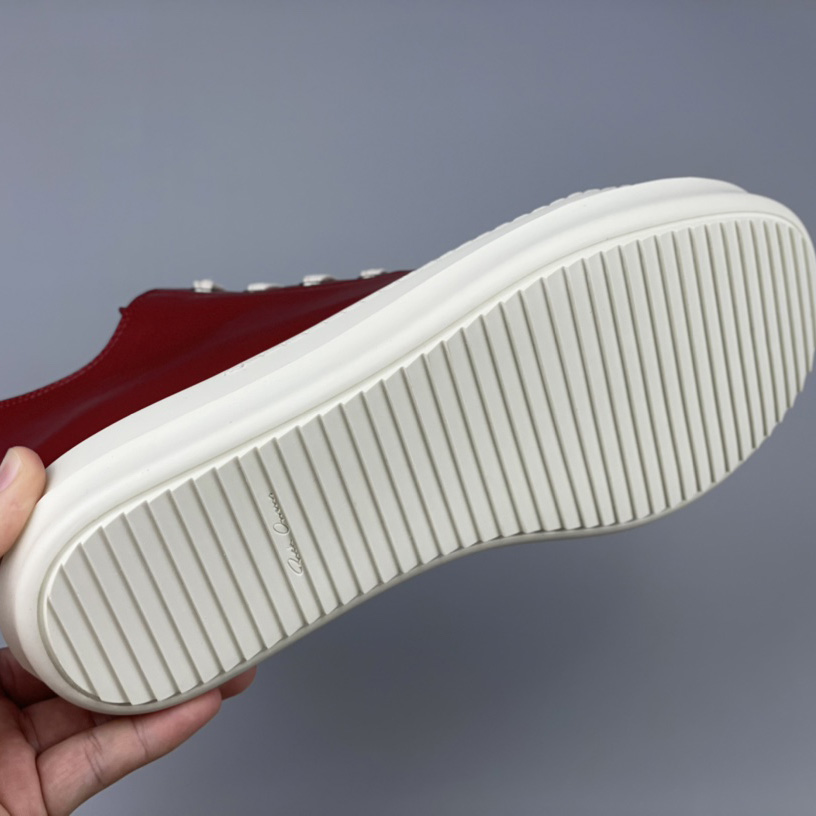 Rick Owens Low-Top Leather Sneakers - DopestKickz