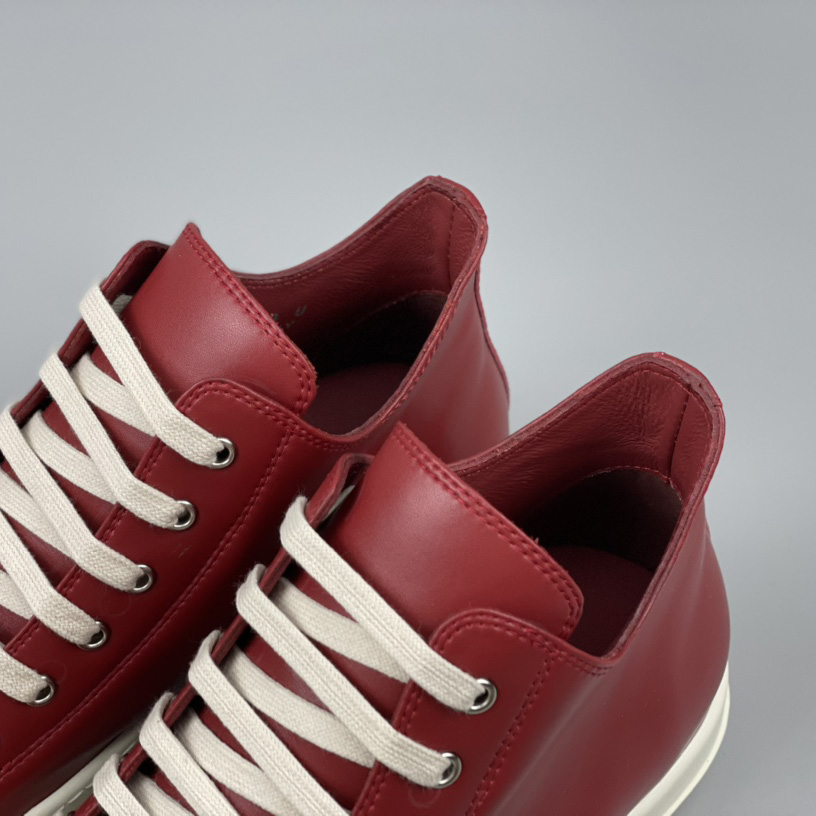 Rick Owens Low-Top Leather Sneakers - DopestKickz