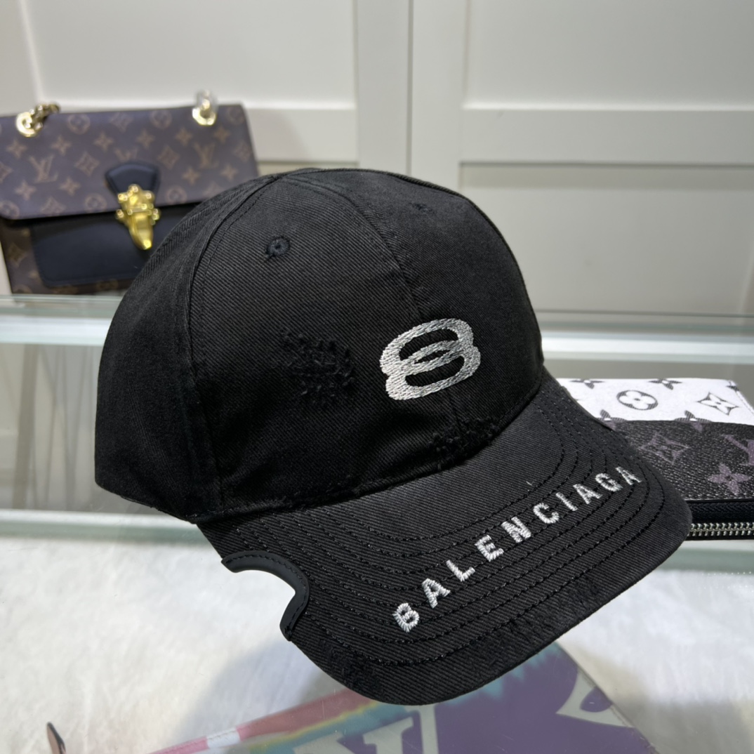 Balenciaga Unity Sports Icon Cap In Black - DopestKickz