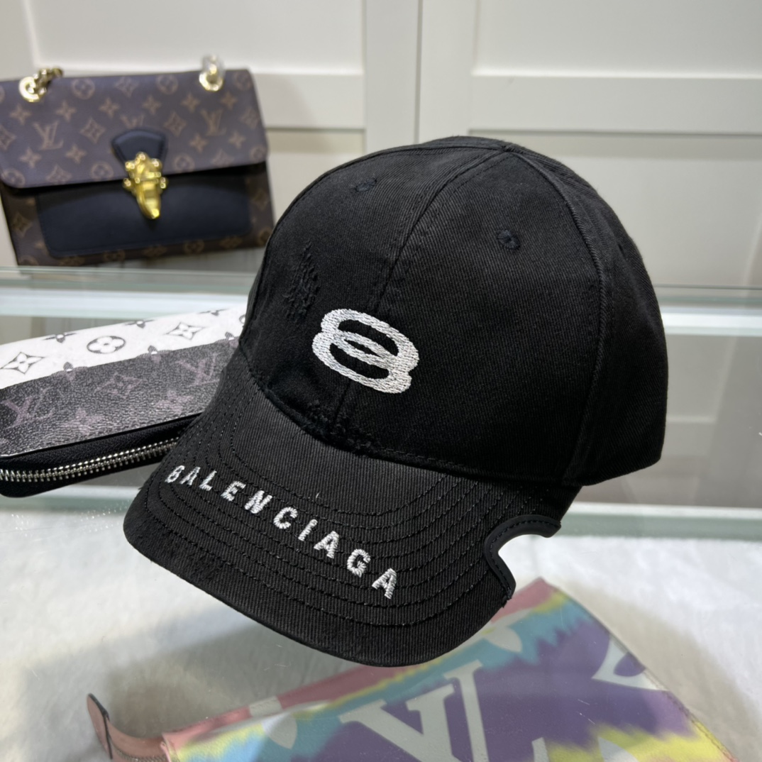 Balenciaga Unity Sports Icon Cap In Black - DopestKickz