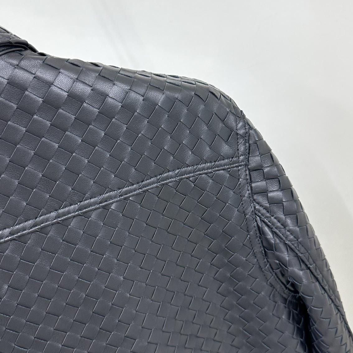 Bottega Veneta Intrecciato Relaxed Leather Shirt - DopestKickz