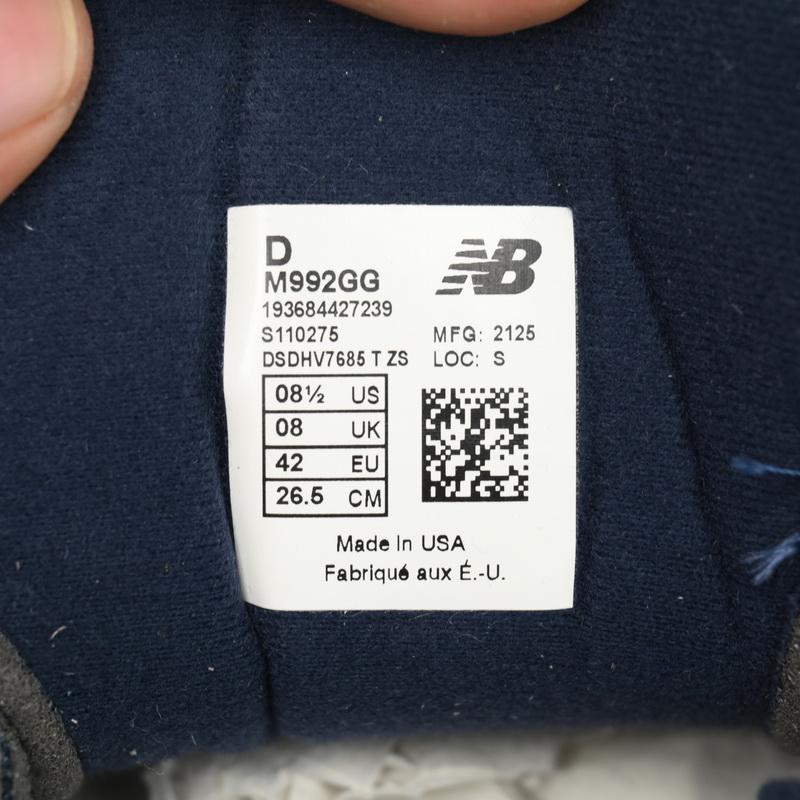 New Balance 992 Navy Blue Sneakers      M992GG  - DopestKickz