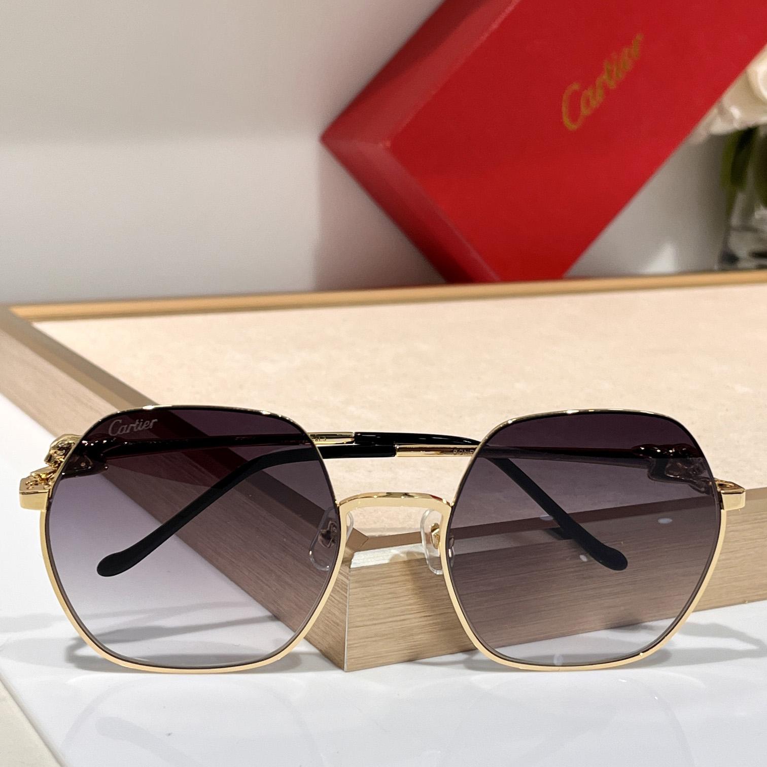 Cartier Geometric Frame Sunglasses     CT0267 - DopestKickz