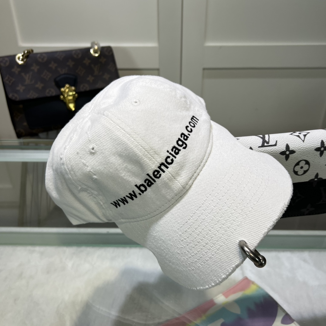 Balenciaga Embroidered-logo Six-panel Cap - DopestKickz