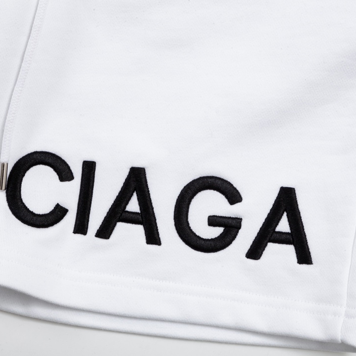 Balenciaga Logo Cotton Shorts - DopestKickz