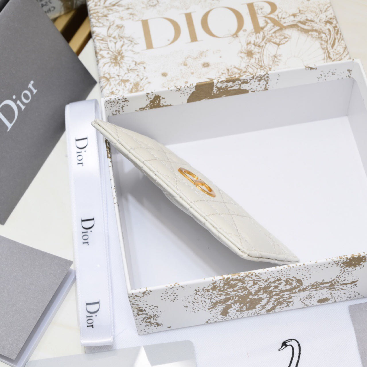 Dior Caro Five-Slot Card Holder   - DopestKickz