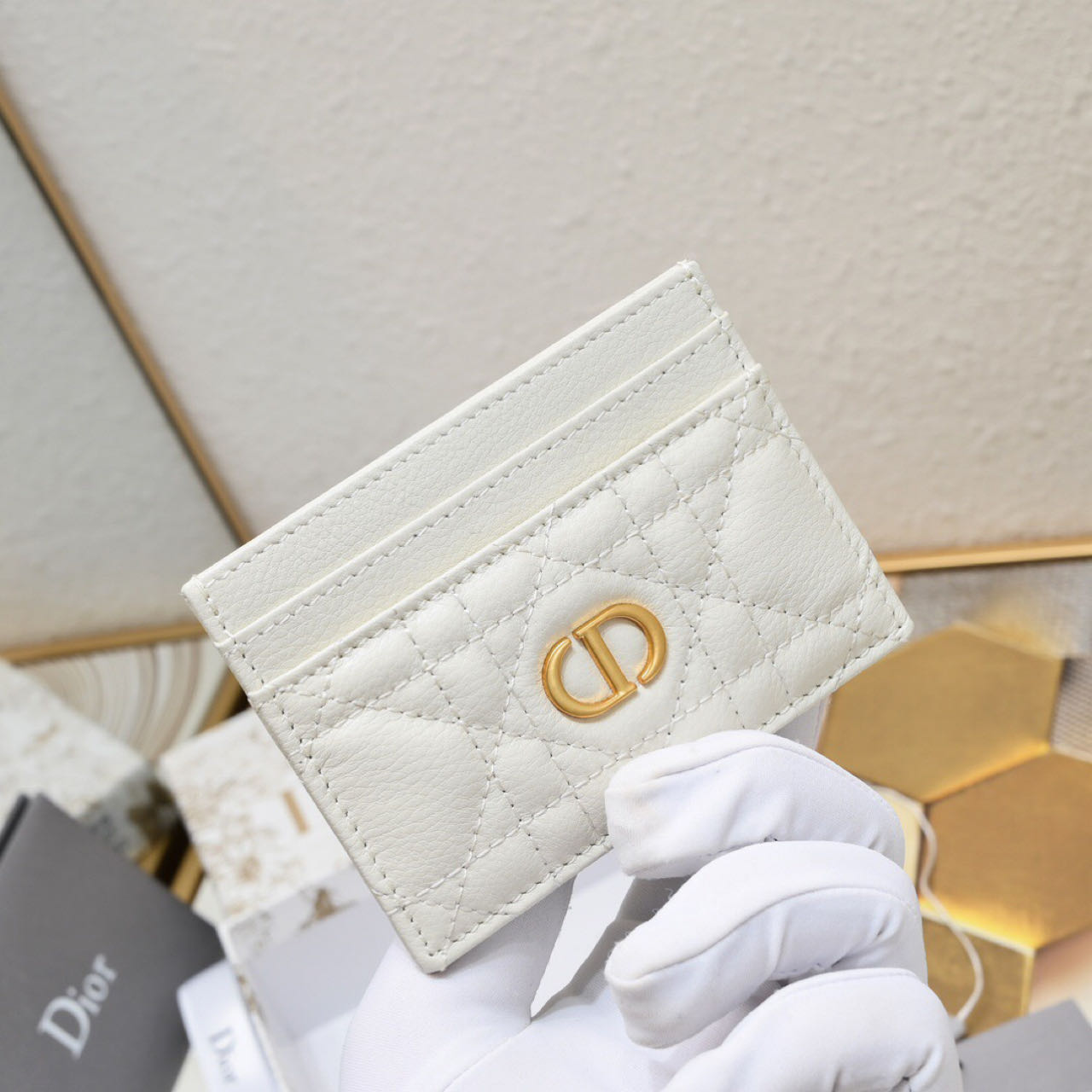 Dior Caro Five-Slot Card Holder   - DopestKickz