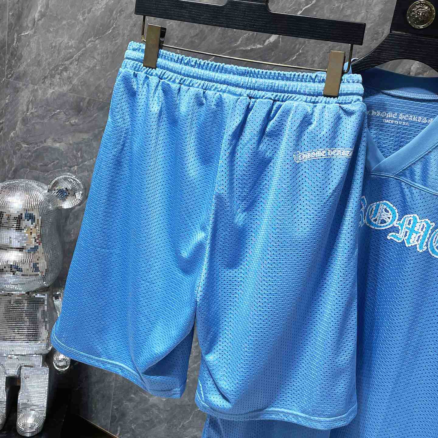 Chrome Heart Mesh Tee & Shorts - DopestKickz