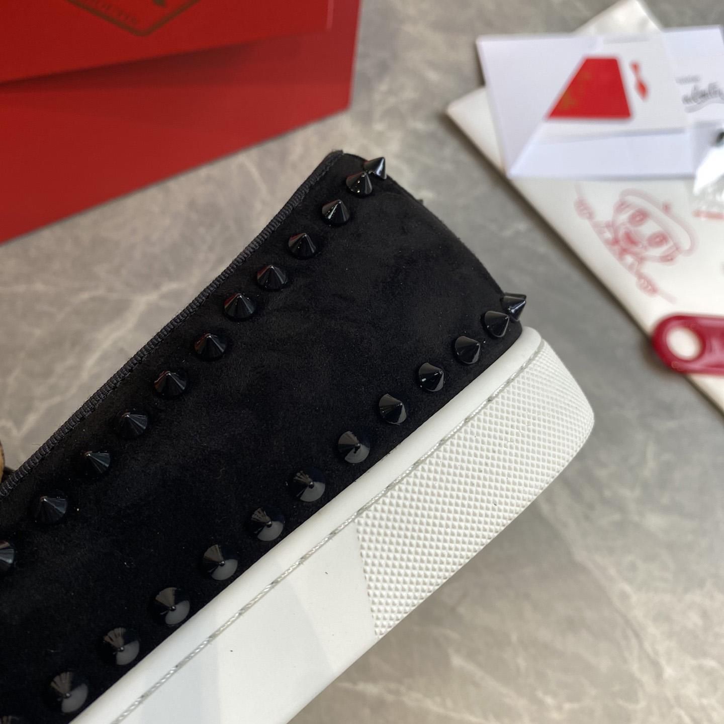 Christian Louboutin Stud Embellished Slip-On Loafers - DopestKickz
