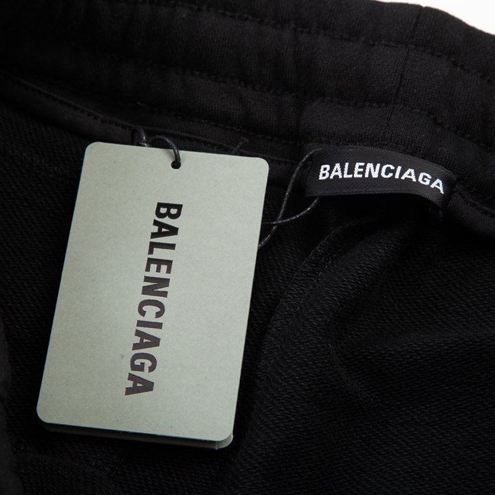 Balenciaga Logo Cotton Shorts - DopestKickz