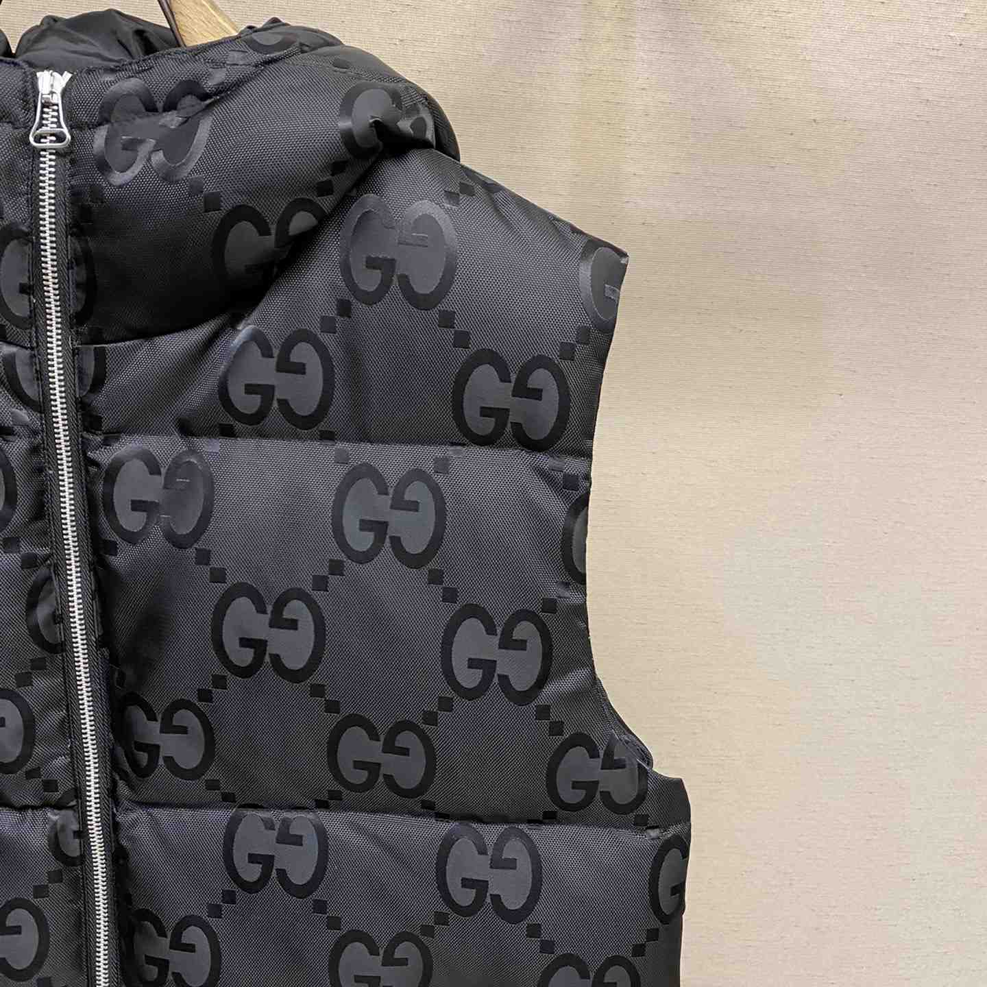 Gucci Jumbo GG Canvas Down Vest  - DopestKickz