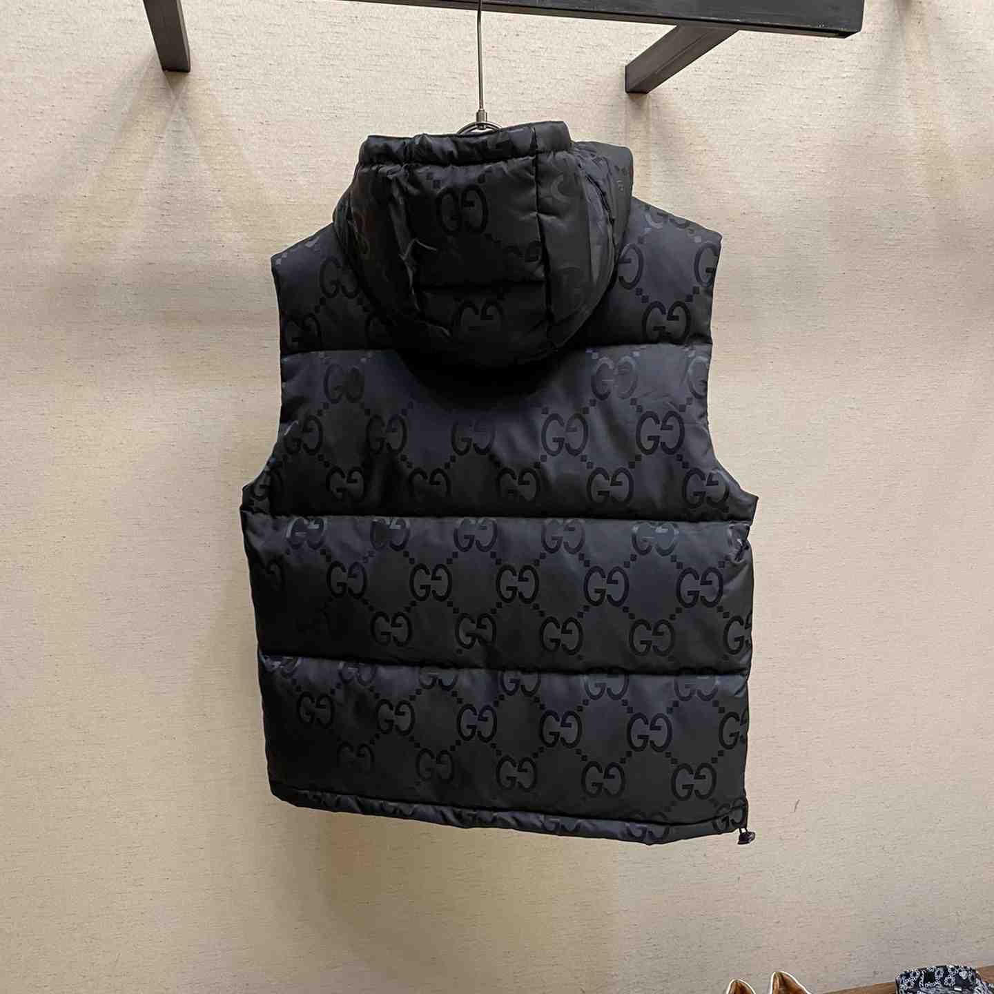 Gucci Jumbo GG Canvas Down Vest  - DopestKickz