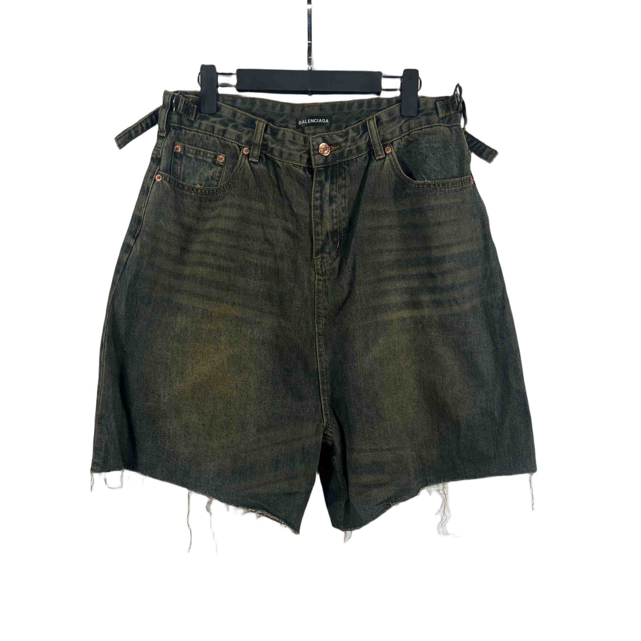 Balenciaga Denim Shorts - DopestKickz