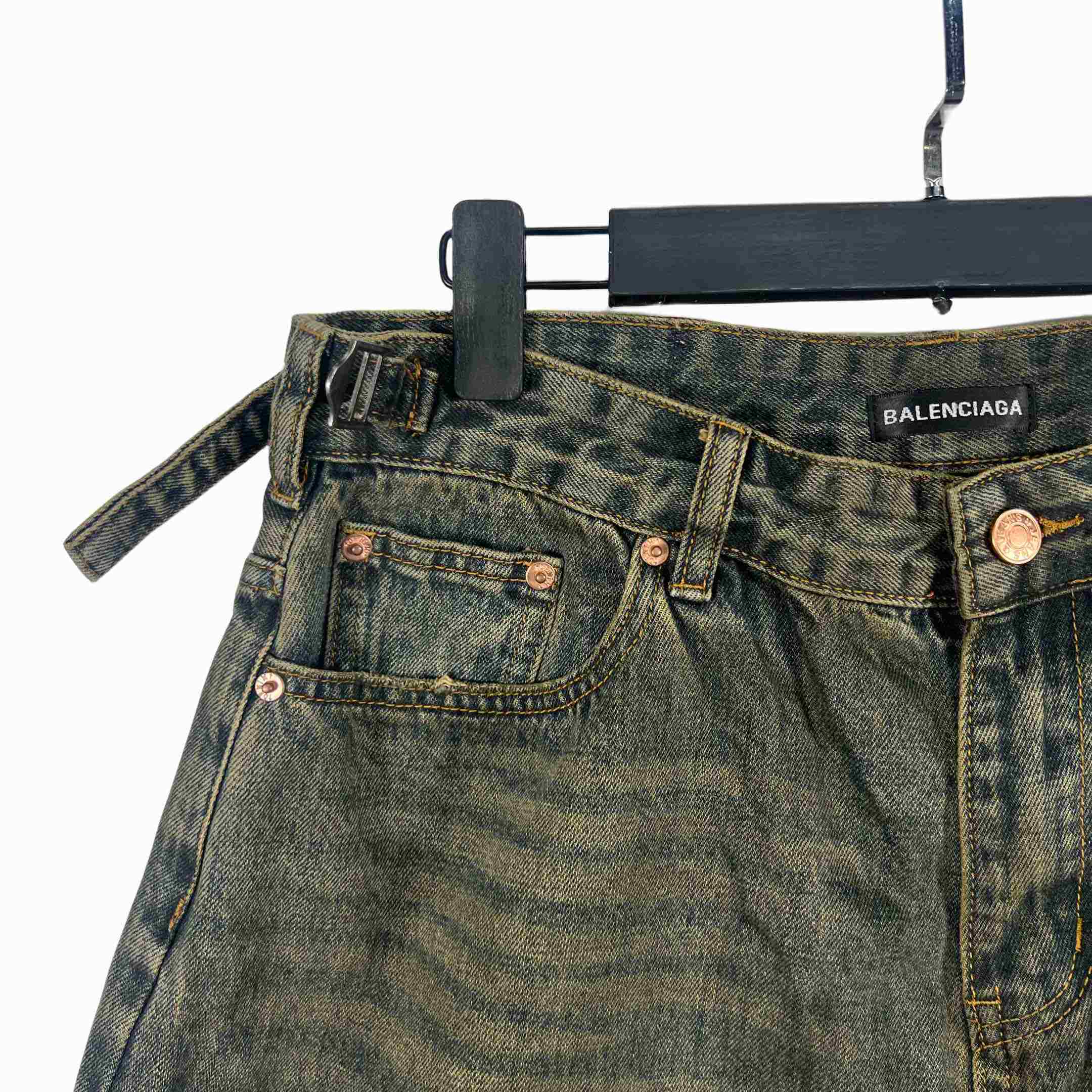 Balenciaga Denim Shorts - DopestKickz