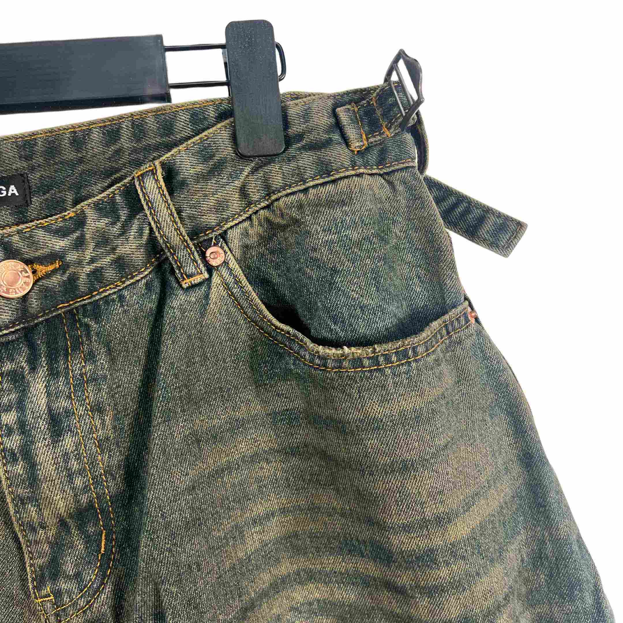 Balenciaga Denim Shorts - DopestKickz