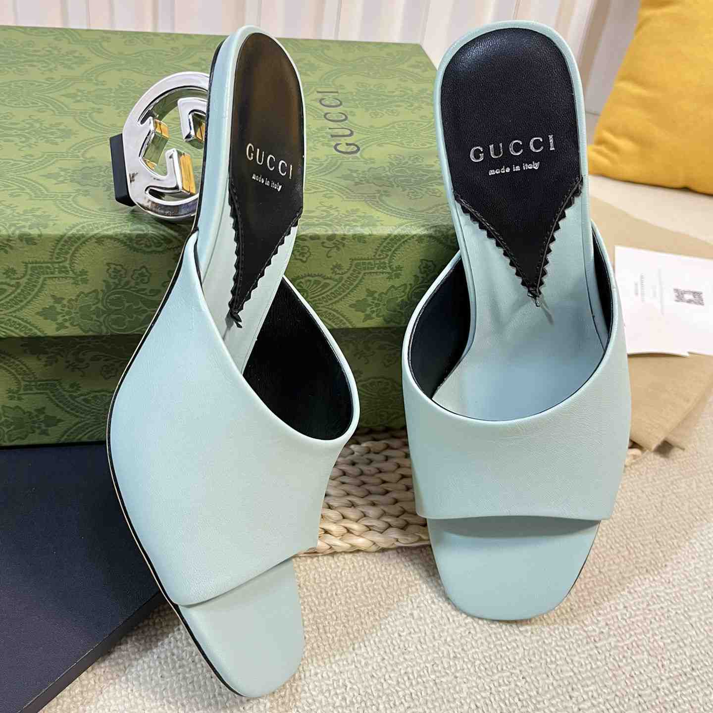 Gucci Women's Interlocking G Heel Sandal - DopestKickz