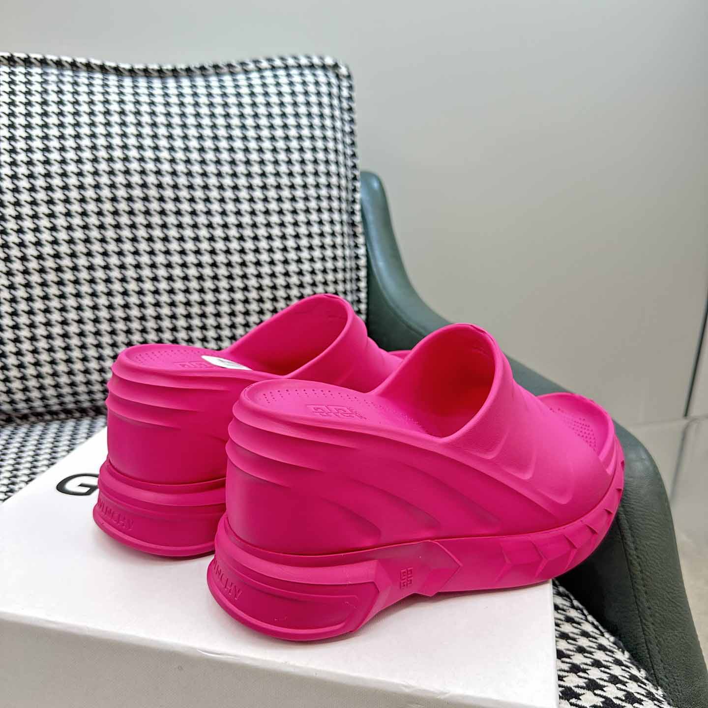 Givenchy Marshmallow Wedge Sandals In Rubber - DopestKickz
