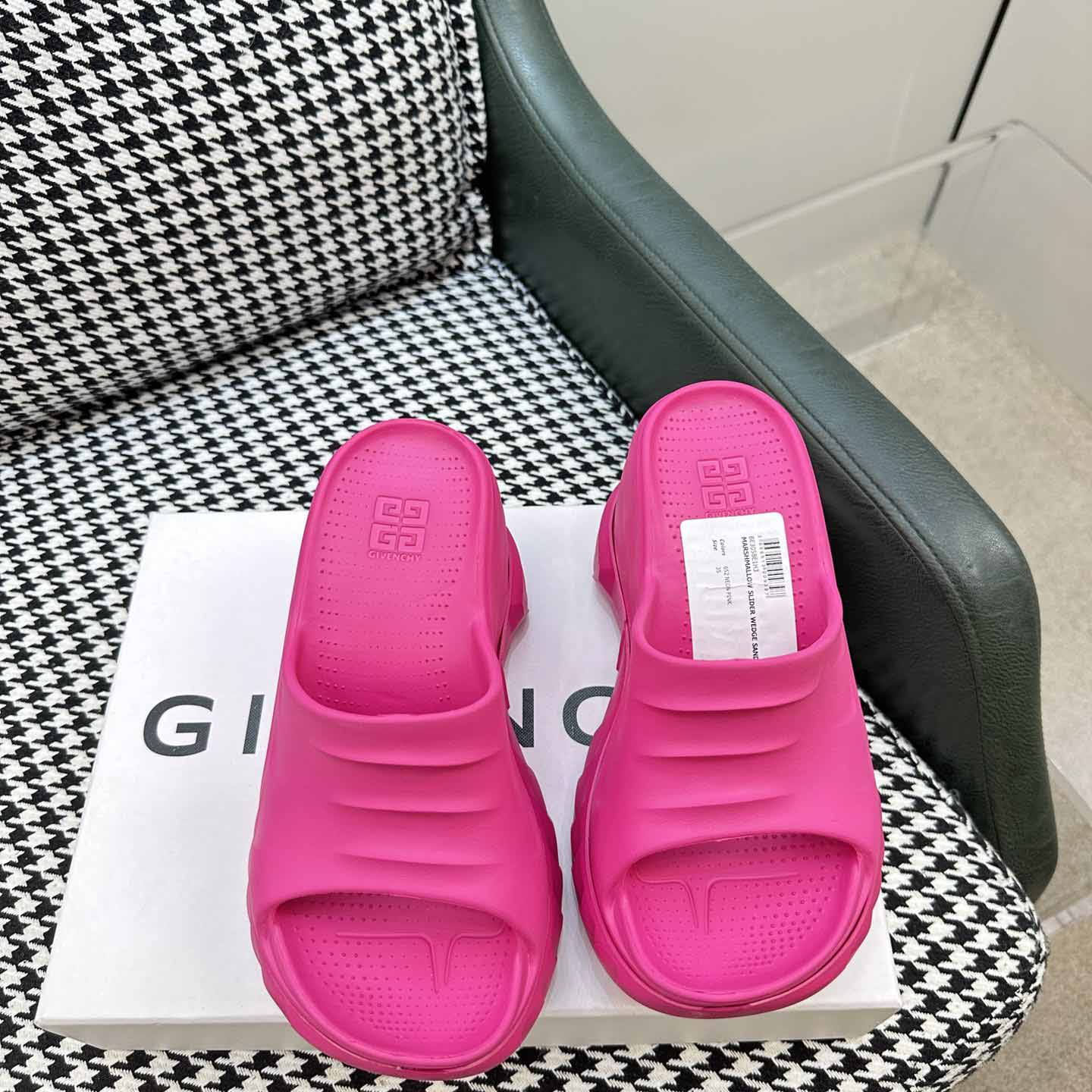 Givenchy Marshmallow Wedge Sandals In Rubber - DopestKickz