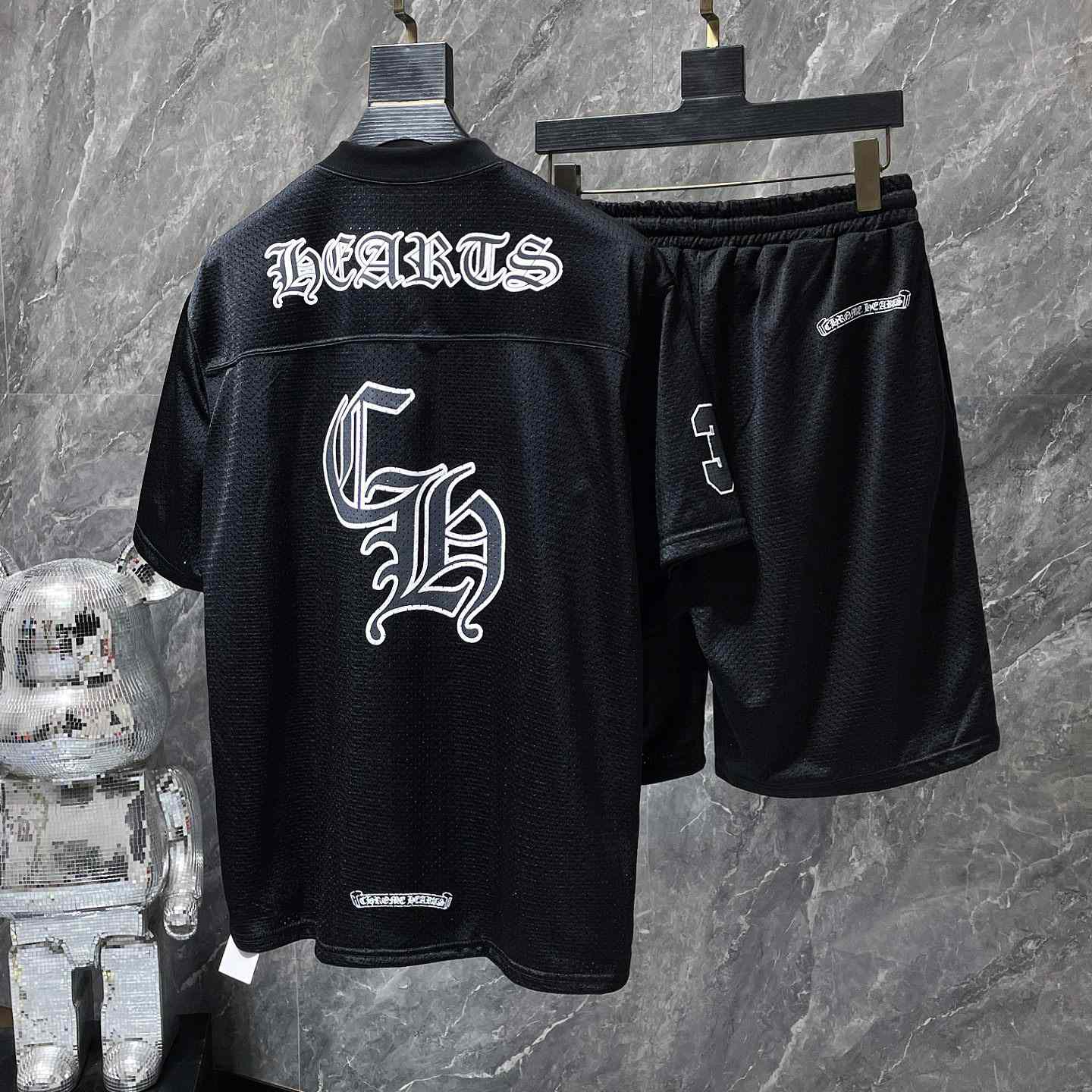 Chrome Heart Mesh Tee & Shorts - DopestKickz