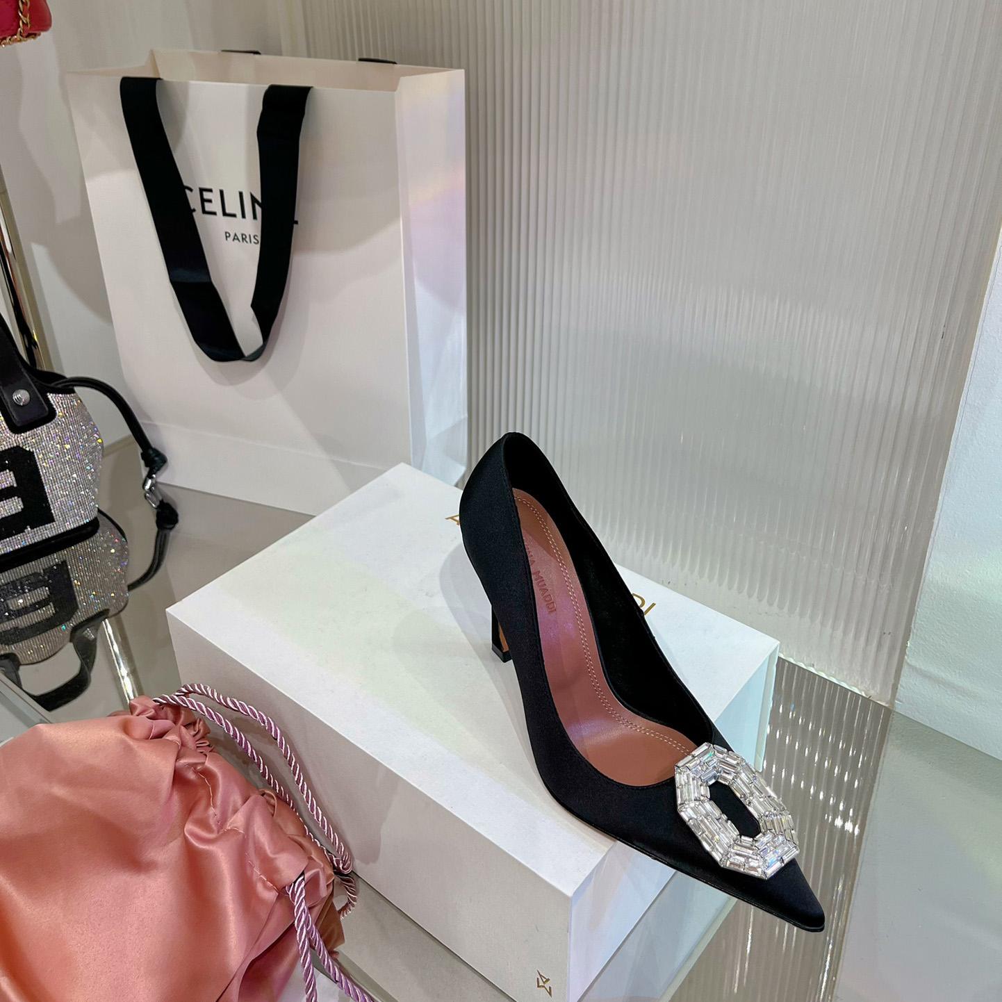 Amina Muaddi Camelia 95mm Crystal Pumps - DopestKickz