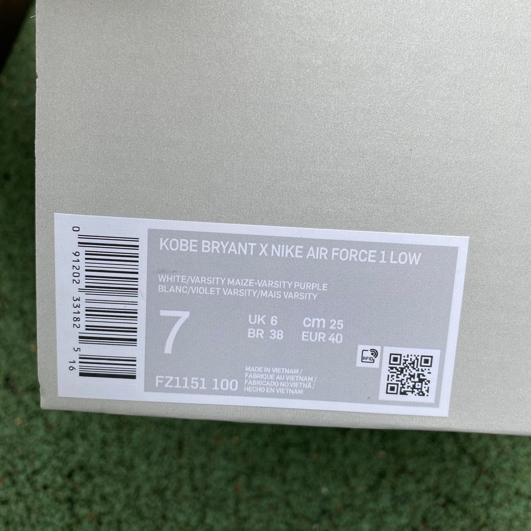 Kobe Bryant x Nike Air Force 1 Low Retro Sneaker     FZ1151-111 - DopestKickz