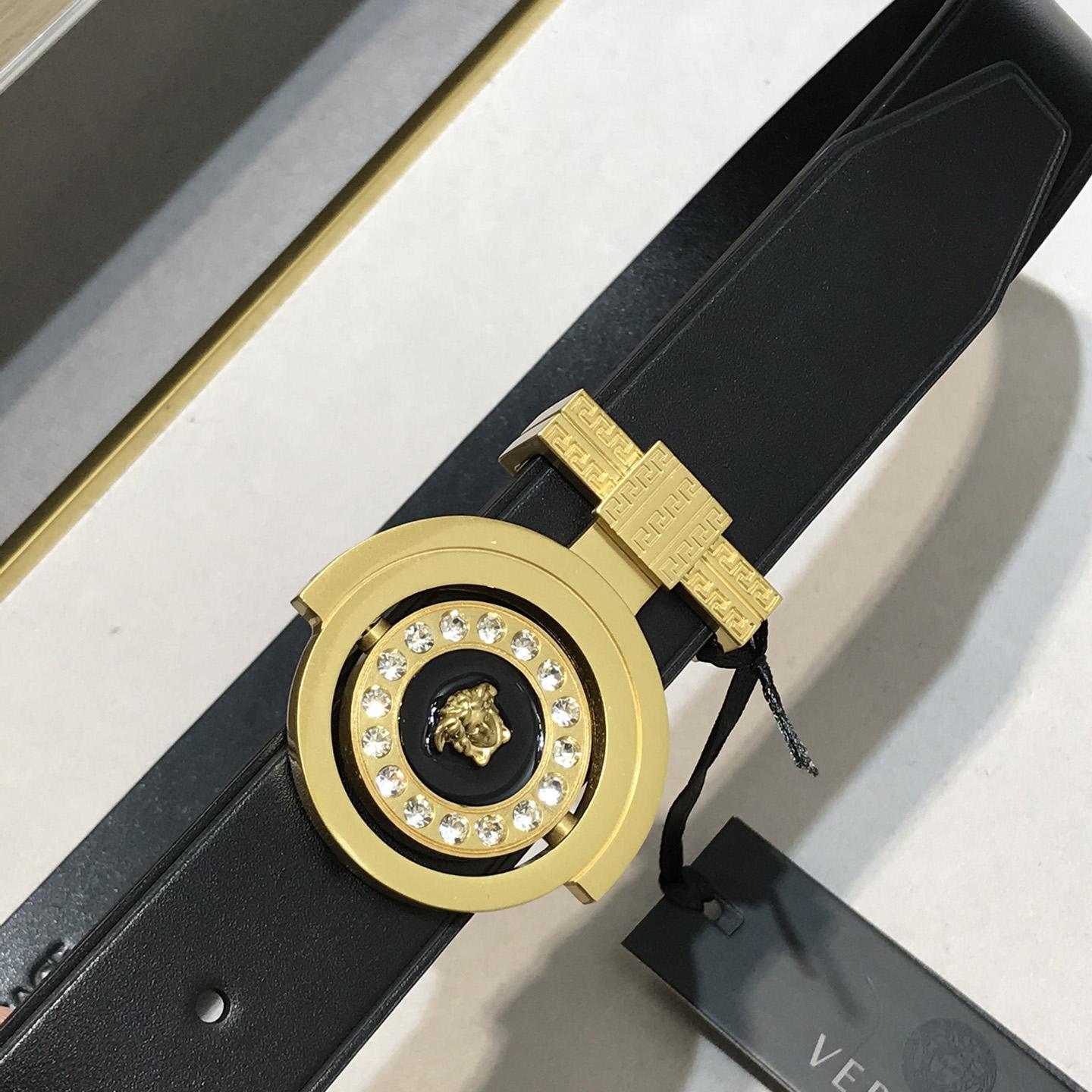 Versace Leather Belt   35mm - DopestKickz