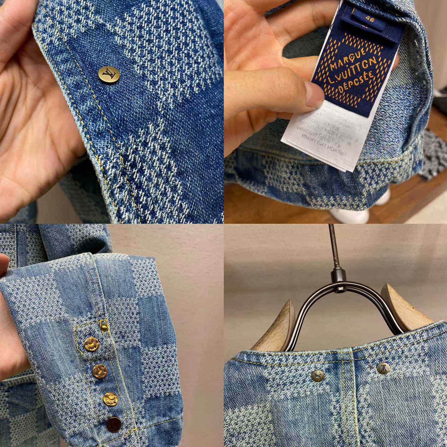 Louis Vuitton Damier Denim Chic Jacket    1AFHU7 - DopestKickz