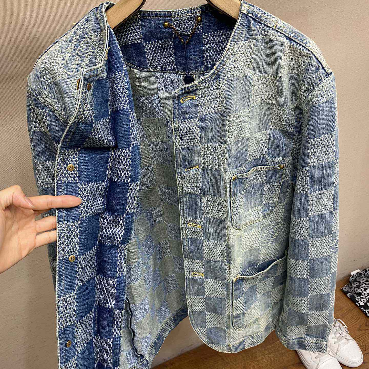 Louis Vuitton Damier Denim Chic Jacket    1AFHU7 - DopestKickz