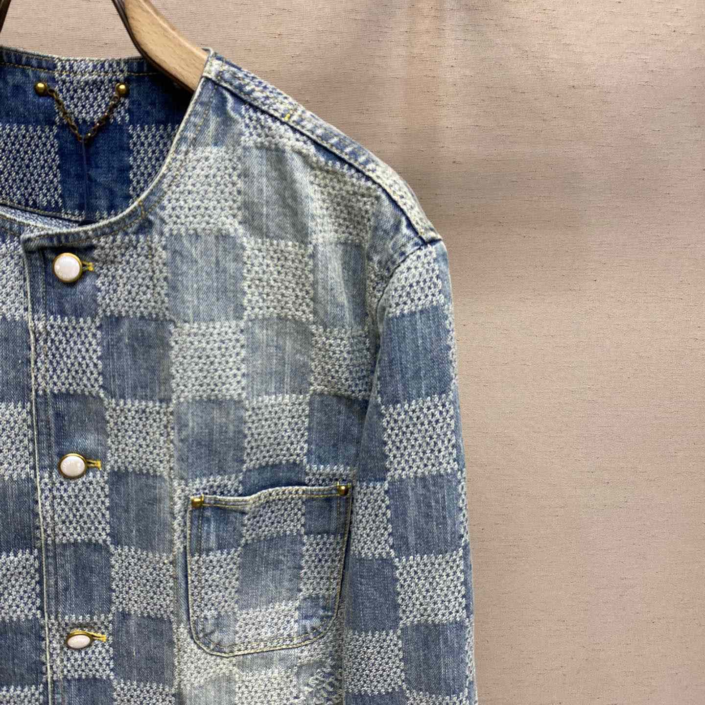 Louis Vuitton Damier Denim Chic Jacket    1AFHU7 - DopestKickz