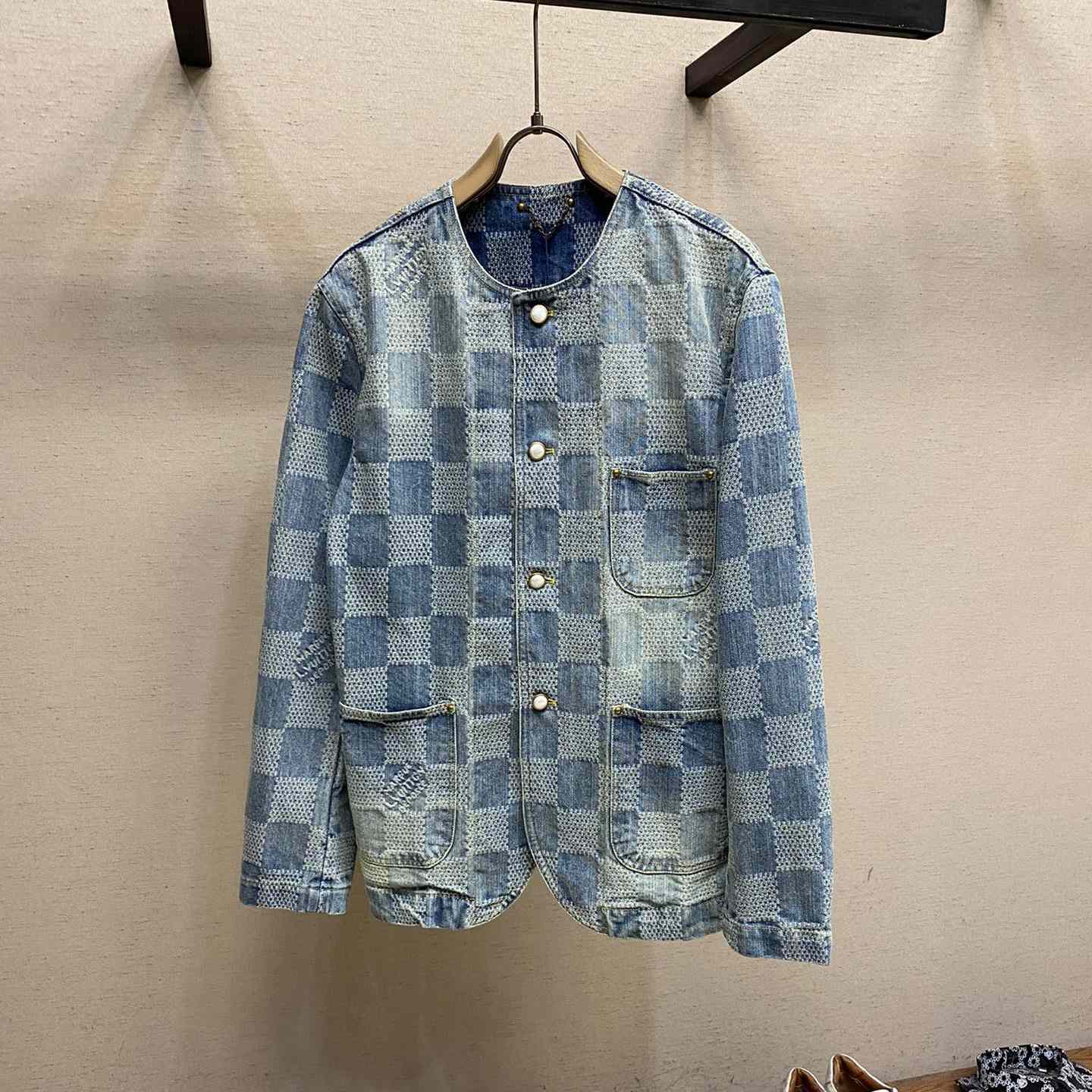 Louis Vuitton Damier Denim Chic Jacket    1AFHU7 - DopestKickz