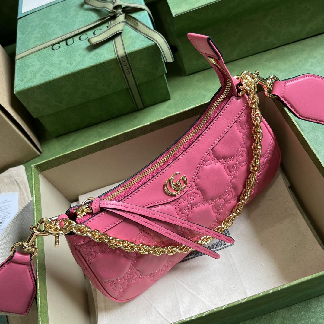 Gucci GG Matelassé Handbag(25-15-8cm) - DopestKickz